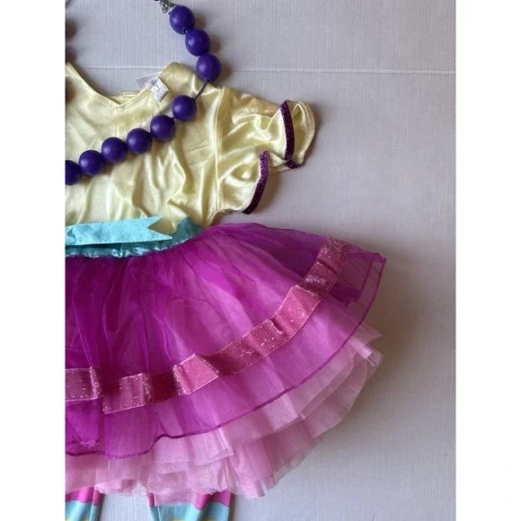Disney Junior Fancy Nancy 3-piece costume set Sz 3t/4t Dress Pants Necklace - Picture 11 of 12